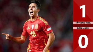 VIDEO bàn thắng Tây Ban Nha vs Đan Mạch: 1-0 (Vòng bảng Nations League 2024/25)