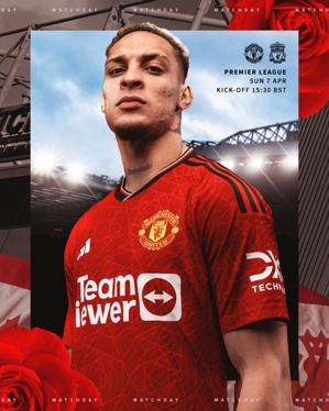 Chiến tranh đang đến! Poster chính thức của Manchester United cho Hội chữ thập đỏ đôi: Anthony xuất hiện một mình