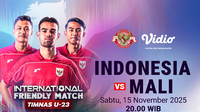 Jadwal Live Streaming Timnas Indonesia U-22 Vs Mali